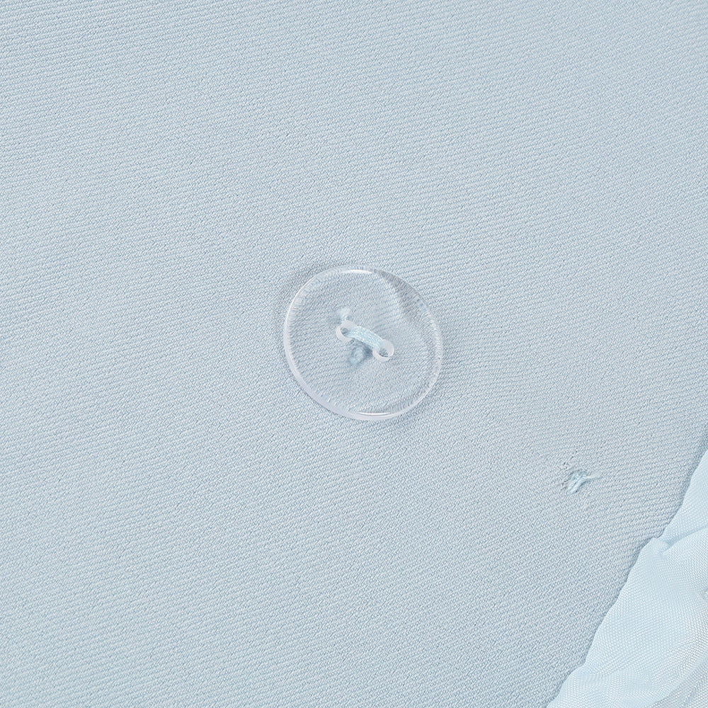 Chic Cape Blazer Mini Dress with Belt & Gold Accents