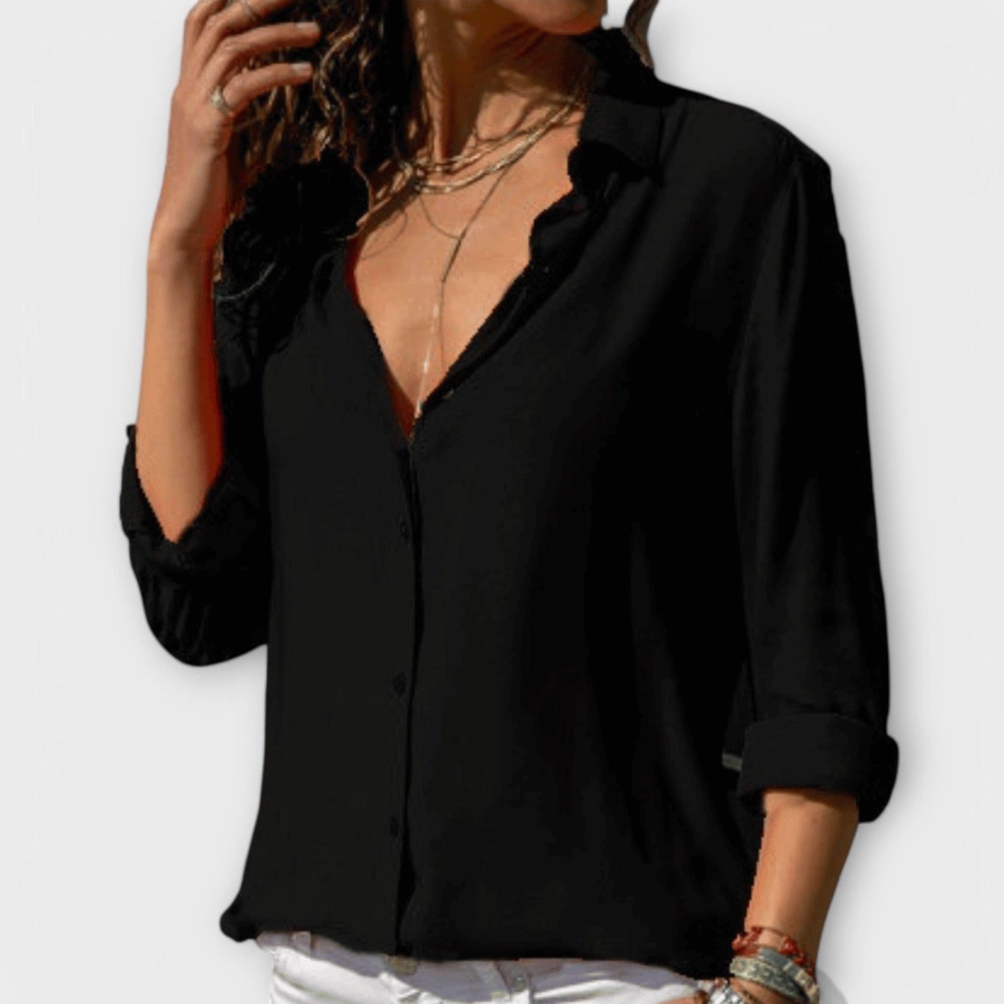 Chic Blouse for Office and Evening Wear
