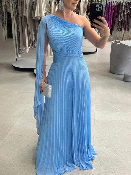Wedding Guest Off-Shoulder Maxi Dress