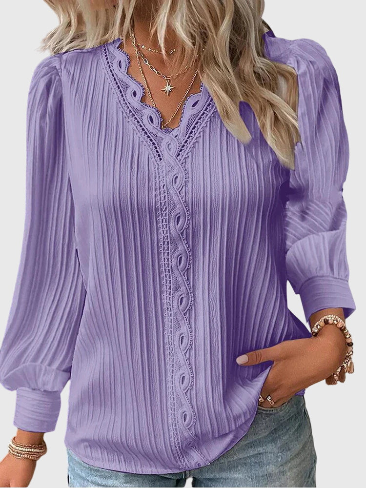 Andrea™ | Chic Pullover Blouse for Any Occasion