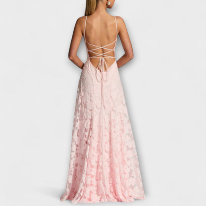 Floral Lace Maxi Dress for Special Occasions
