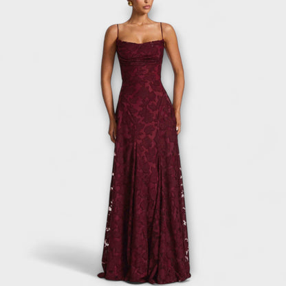 Floral Lace Maxi Dress for Special Occasions
