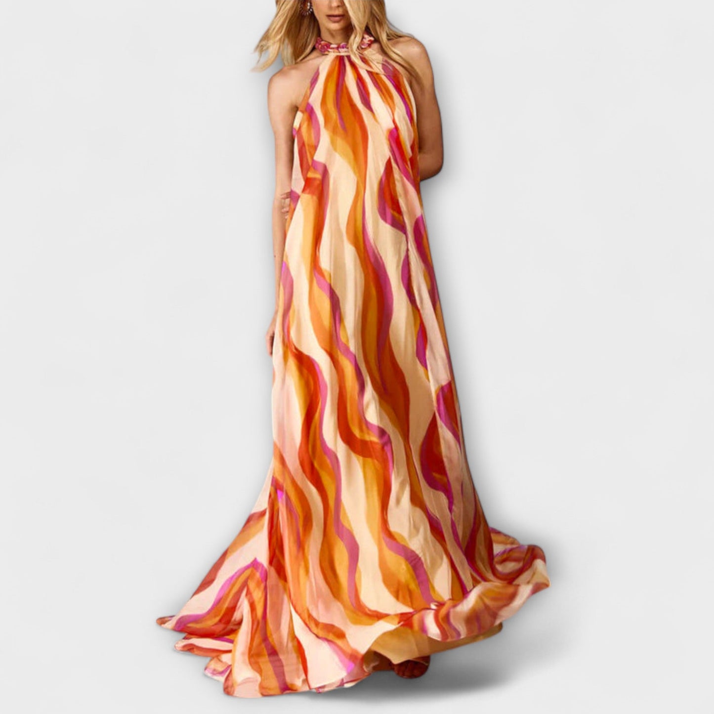 Rumi - Chic Braided Maxi Dress for Beach or Brunch