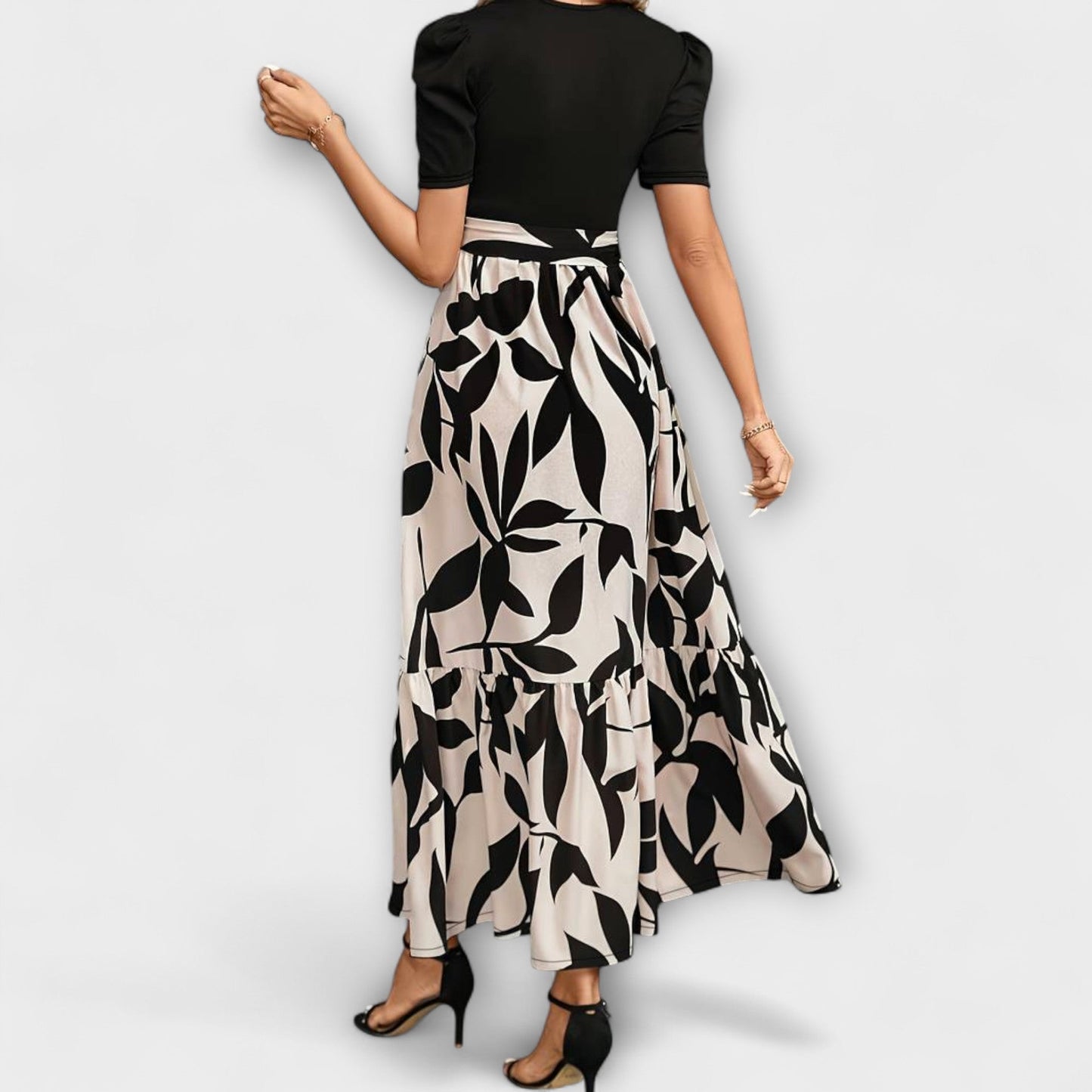 Floral Pattern Summer Dress for Outdoor Gatherings