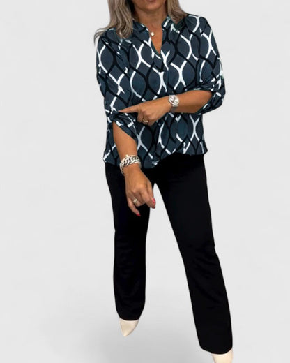 Chic Blouse for Office and Evening Wear