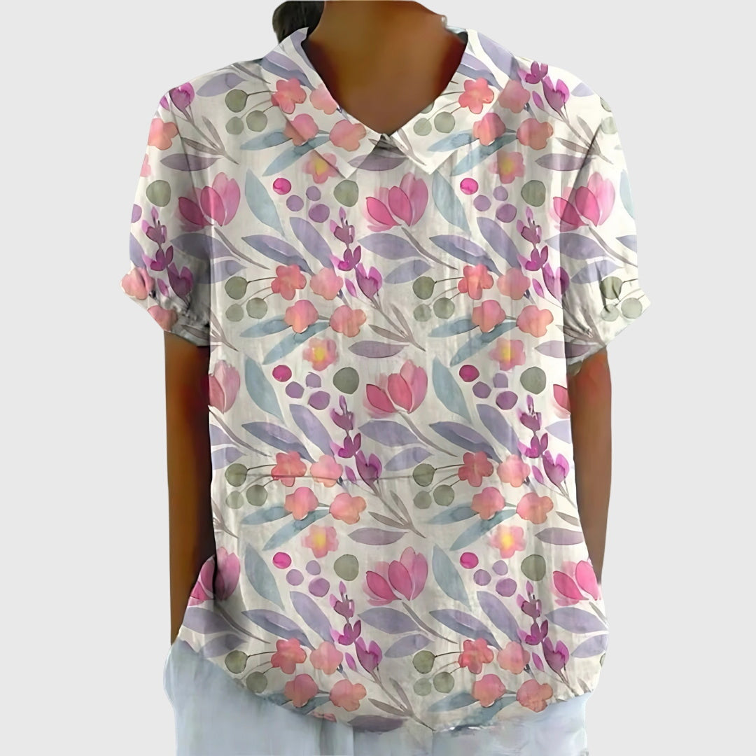 Jenna™ | Floral Chiffon Top for Every Occasion
