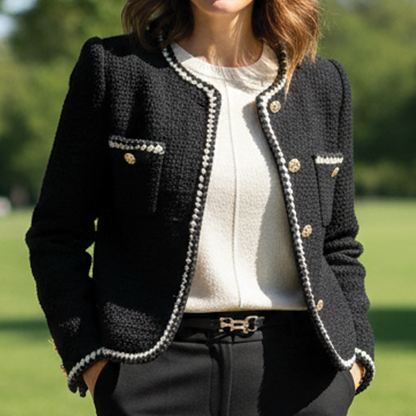 Allison - Classic Tweed Blazer for Chic Occasions