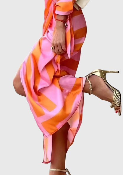 Everly™ | Chic Printed Wrap Dress for Any Occasion