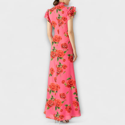 Floral Print Maxi Dress for Summer Events