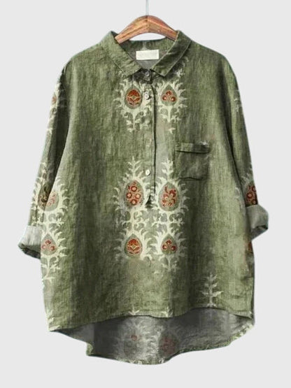 Valeria™ - Floral Print Chiffon Blouse for Everyday Wear