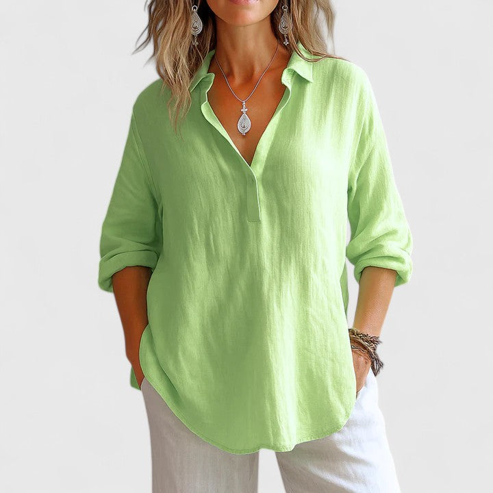 Franzina | Stylish Linen Blouse for Every Occasion