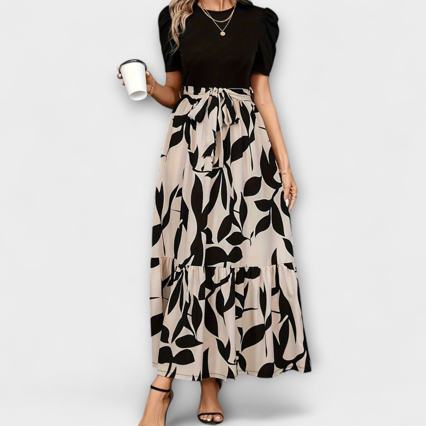 Floral Pattern Summer Dress for Outdoor Gatherings