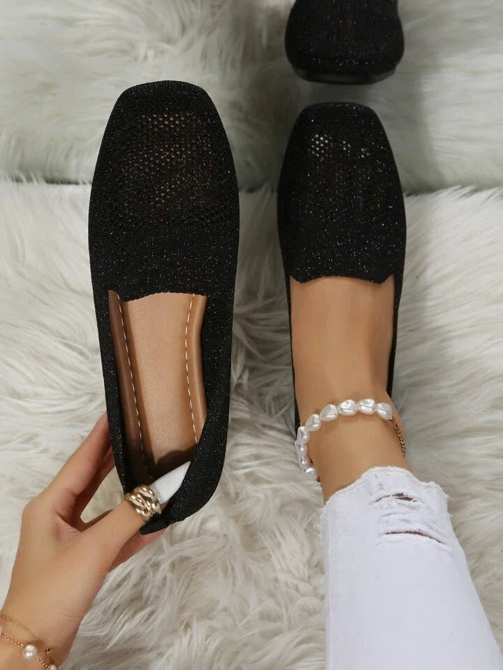 Lisa - Stylish Knit Slip-On Flats for Everyday Wear