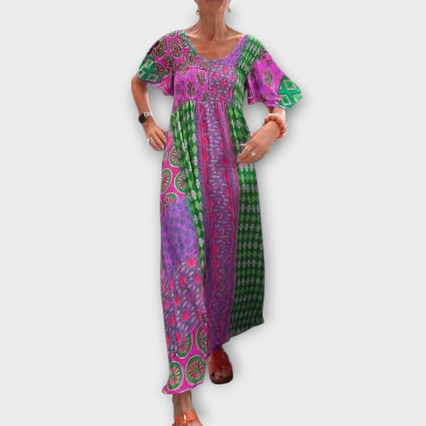 Melania - Colorful Boho Dress for Any Occasion