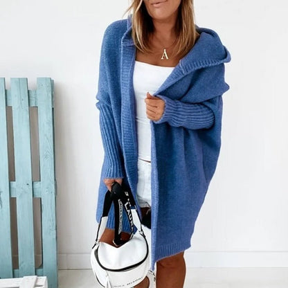 Chic Hooded Knit Cardigan for Everyday Wear
