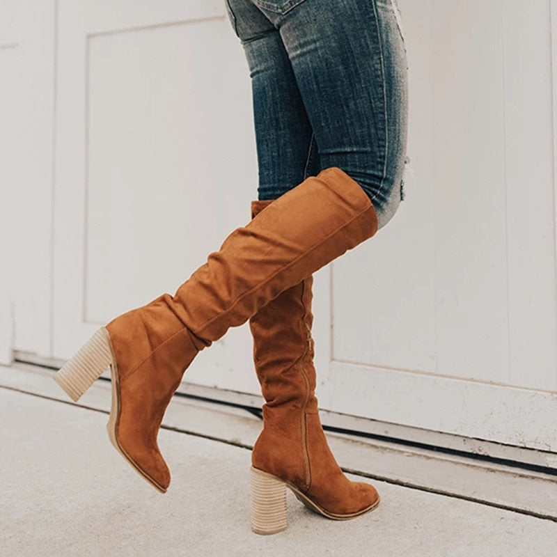 Eliana Suede Knee Boots for Chic Fall Style