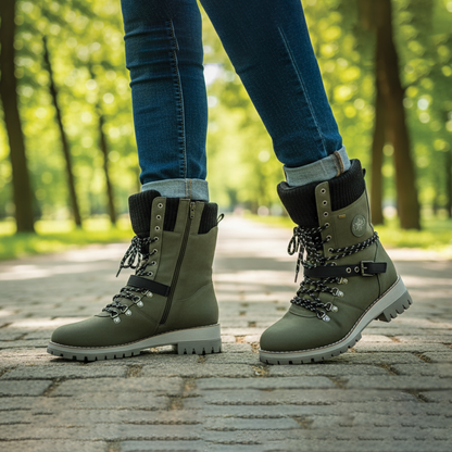 Chic Lace-Up Winter Boots for Stylish Adventures