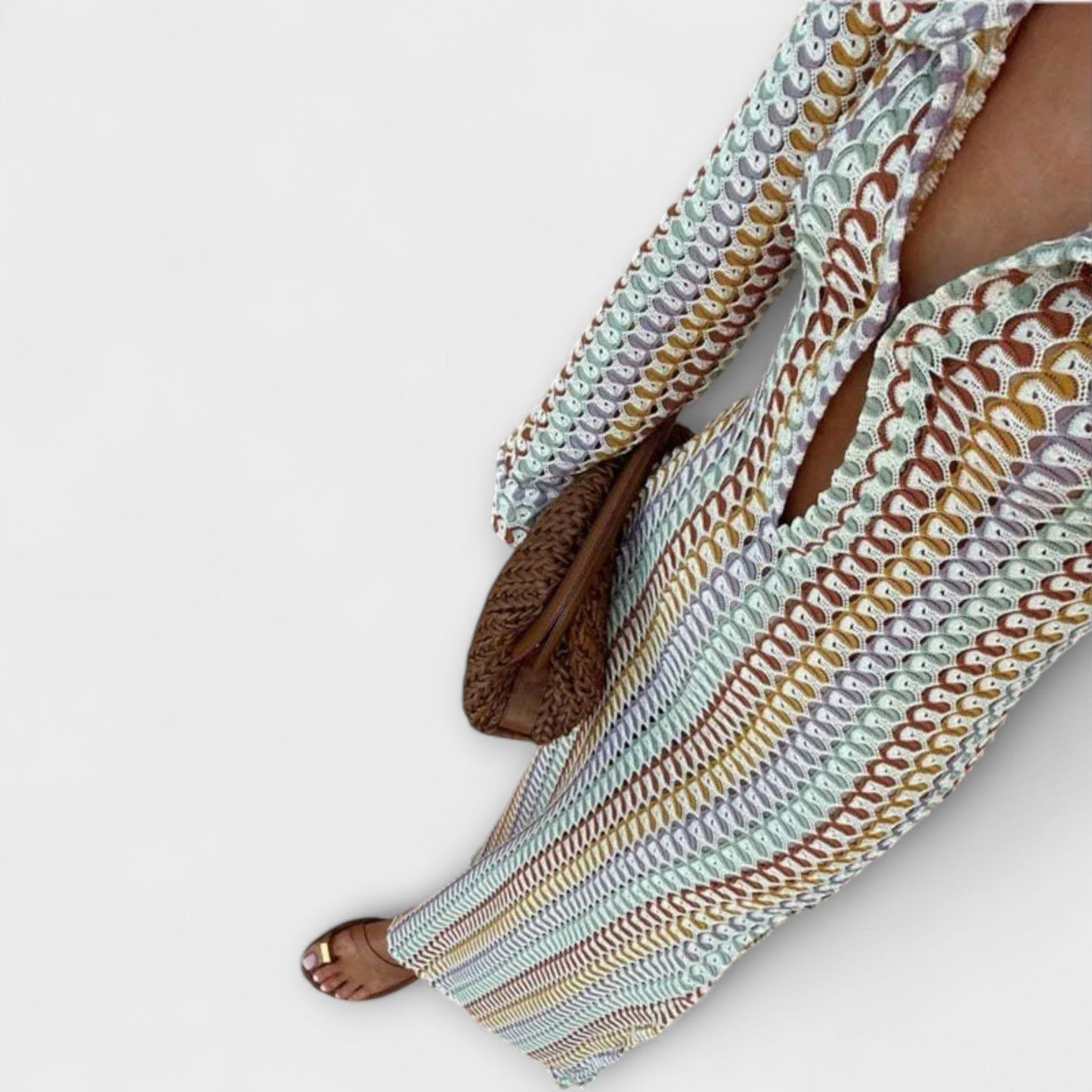 Elina V-Neck Maxi Dress for Summer Getaways