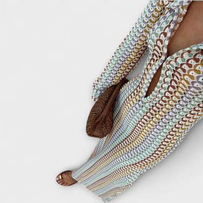 Elina V-Neck Maxi Dress for Summer Getaways