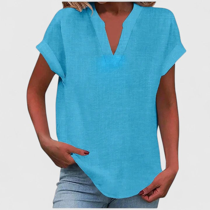 Xavinah | Chic V-Neck Blouse for Everyday Wear
