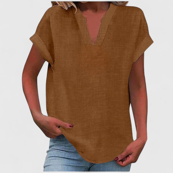 Xavinah | Chic V-Neck Blouse for Everyday Wear