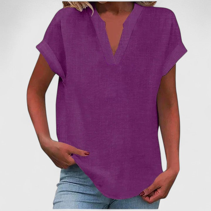 Xavinah | Chic V-Neck Blouse for Everyday Wear