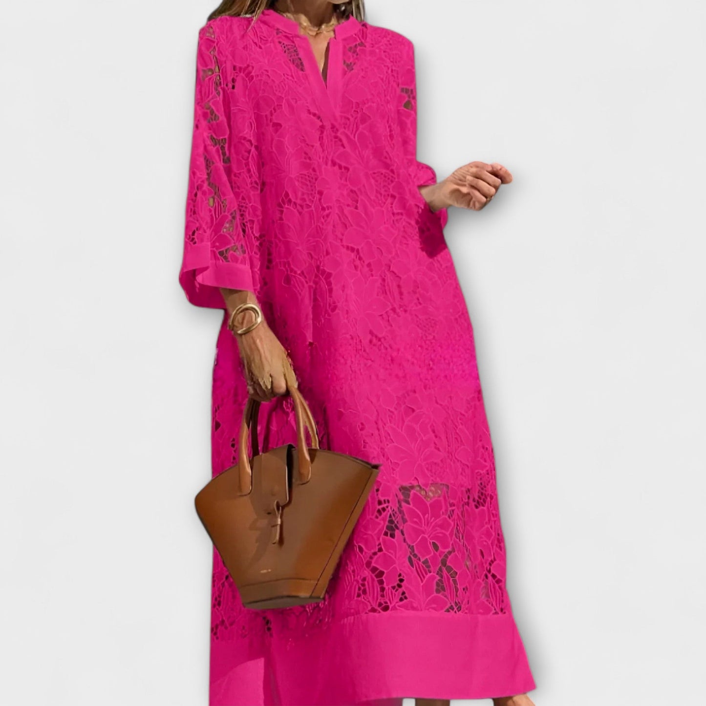 Valmere Dahlia Floral Embroidered Dress for Special Occasions