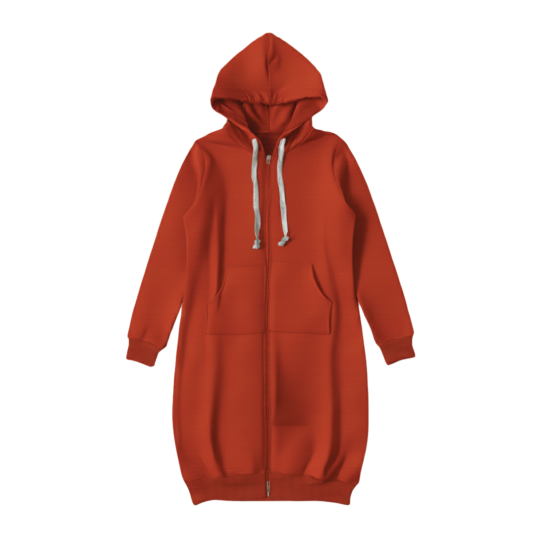 Bonnie - Cozy Longline Zip Hoodie for Everyday Style