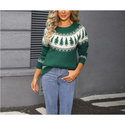 Chic Knit Sweater for Holiday Gatherings