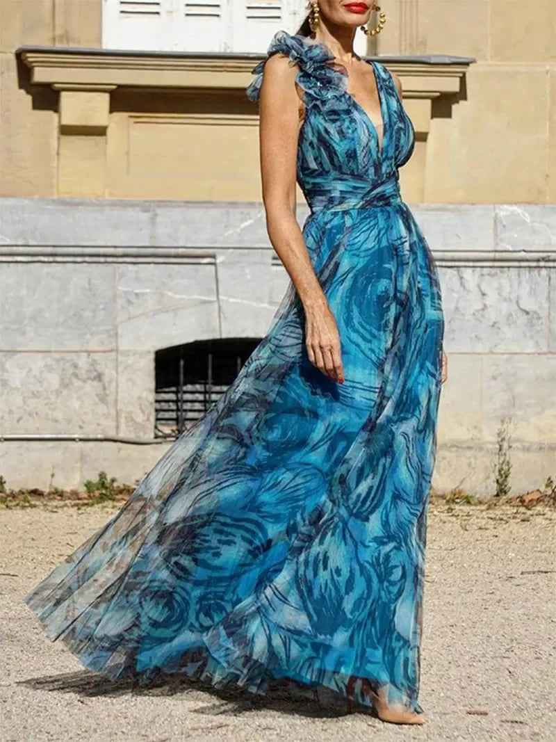 Wedding Guest Dress - Floral Maxi