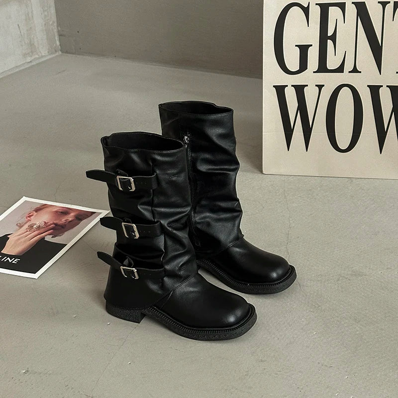 Charlotte - Retro Knee-High Fashion Boots for All Occasions