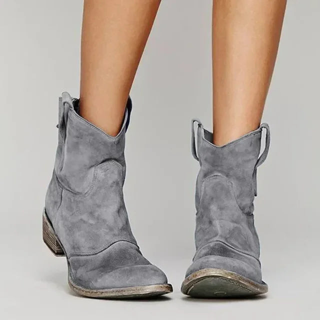 Zoe - Stylish Western Ankle Boots for Everyday Wear
