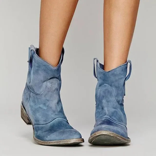 Zoe - Stylish Western Ankle Boots for Everyday Wear