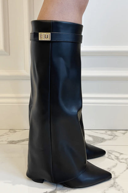Olivia - Stylish Flap Knee-High Boots for Any Occasion
