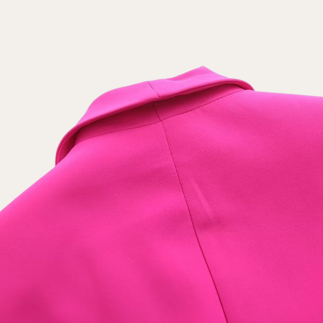 Chic Women's Blazer and Wide-Leg Trousers Set for Stylish Events