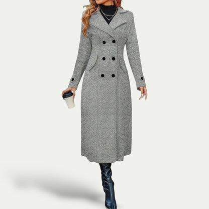 Chic Women's Longline Coat for Winter Wear