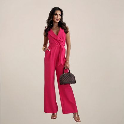 Chic Sleeveless Wide-Leg Jumpsuit for Any Occasion