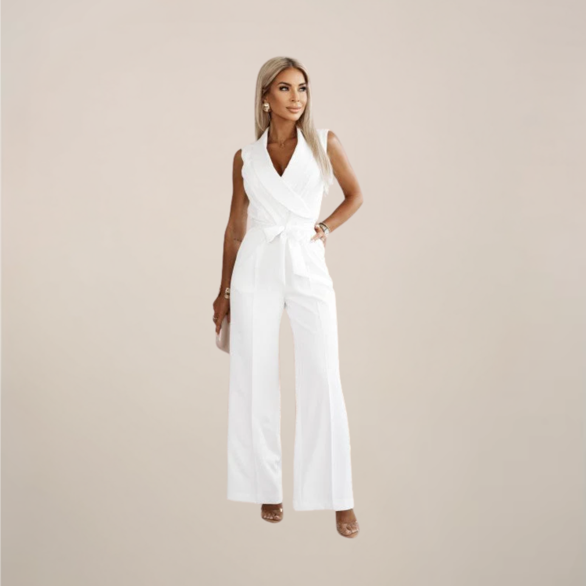 Chic Sleeveless Wide-Leg Jumpsuit for Any Occasion