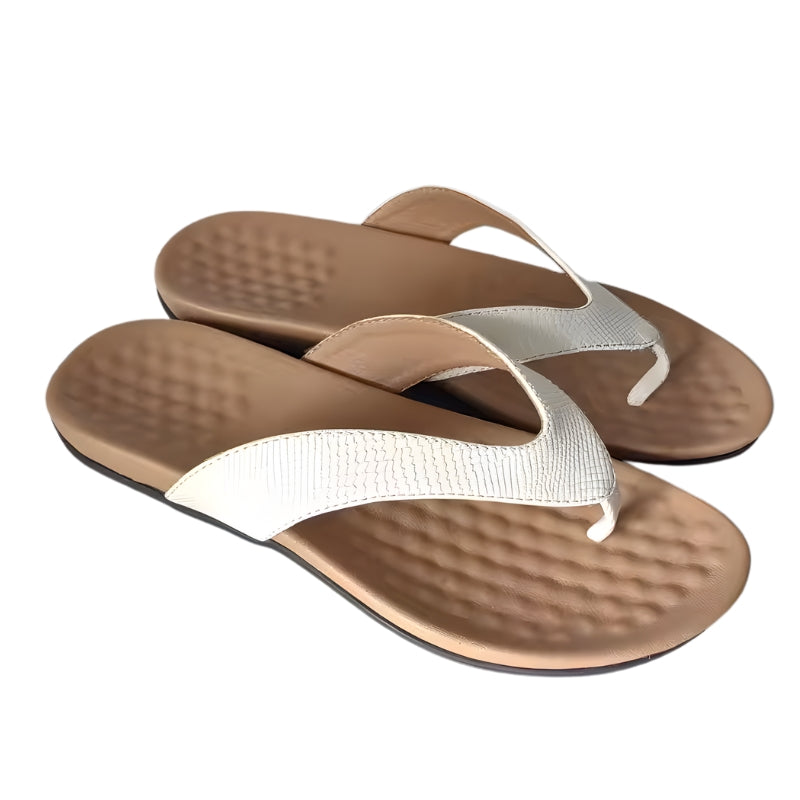 Stylish Women's Embossed Strap Sandals for Summer Outings