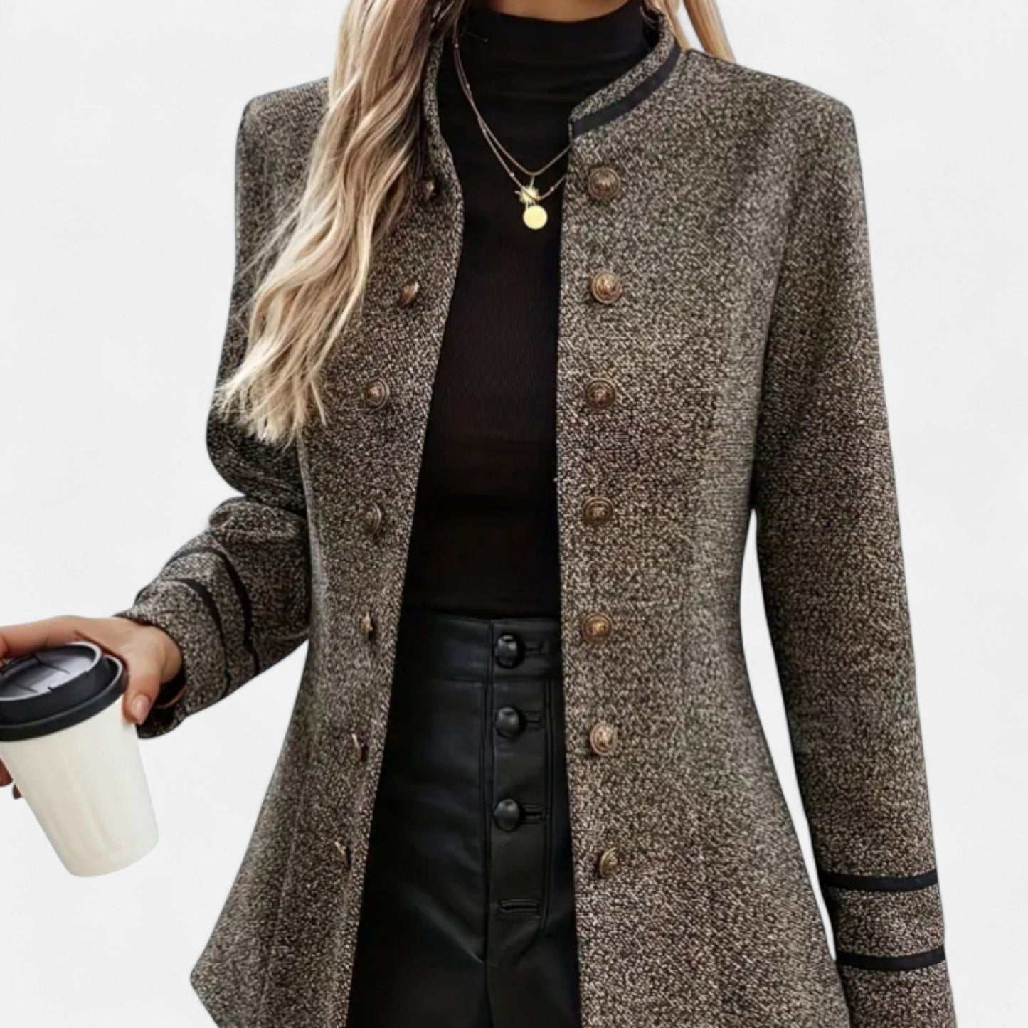 Heritage-Inspired Women's Coat for Autumn & Winter Wear