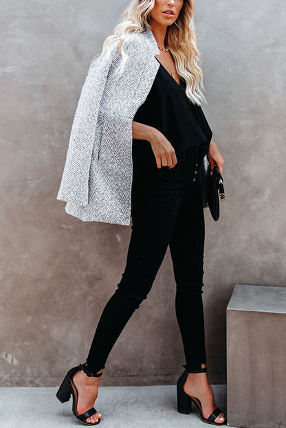 Women's Longline Coat in Light Grey – Chic Outerwear for Any Occasion