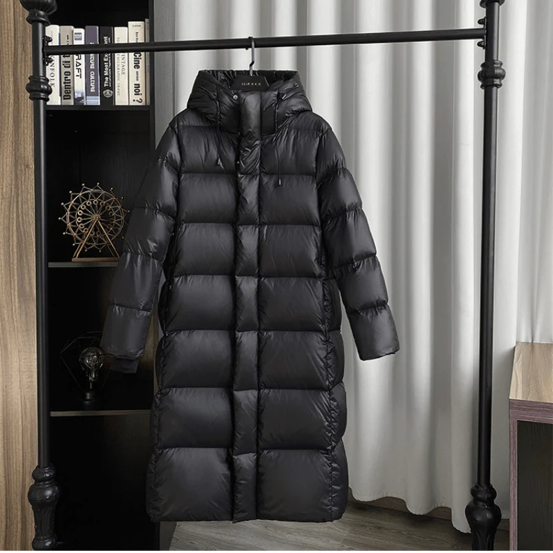 Maxi Quilted Winter Jacket for Women – Hooded Puffer Coat