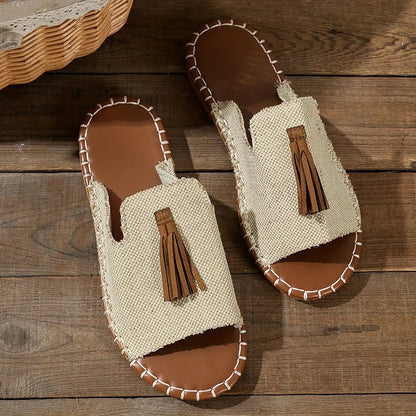 Stylish Woven Open-Toe Sandals for Women
