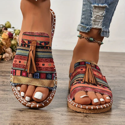 Stylish Woven Open-Toe Sandals for Women