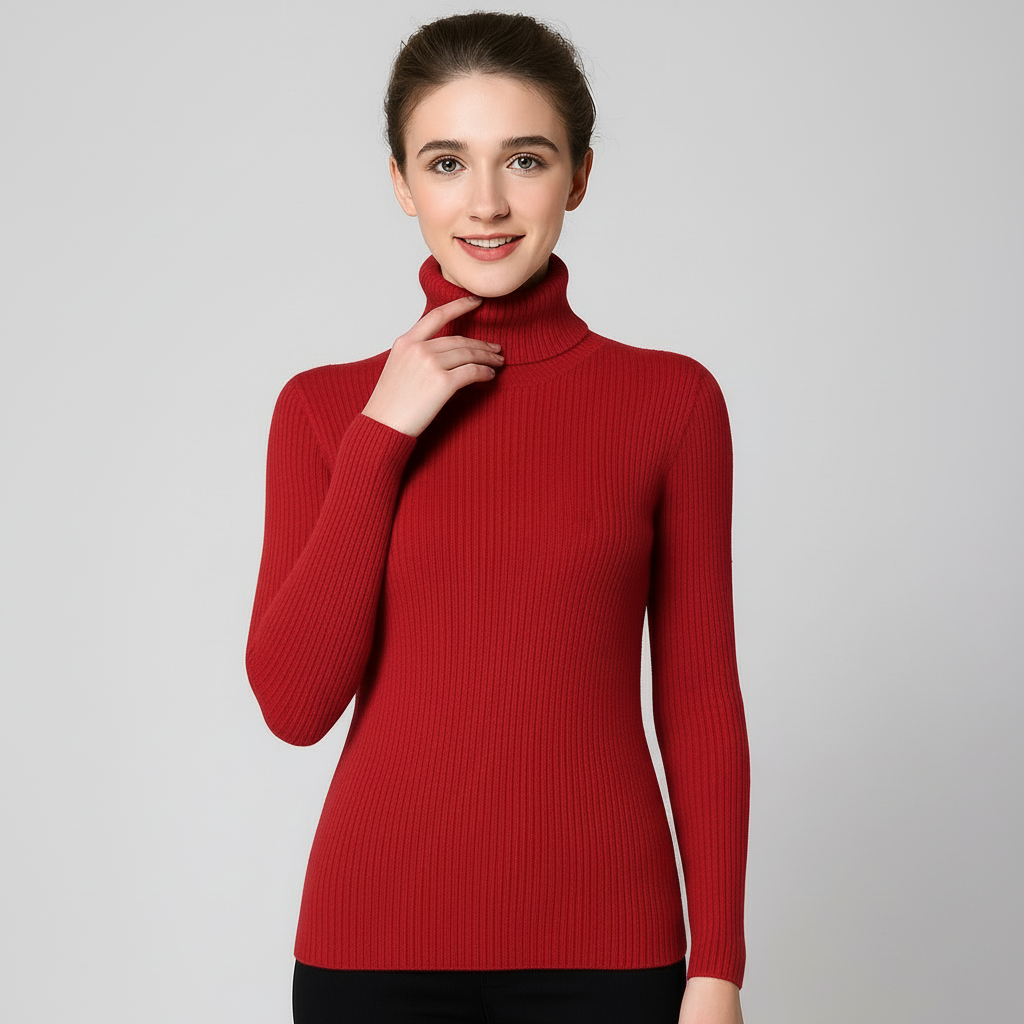 Chic Ribbed Turtleneck Sweater for Every Occasion