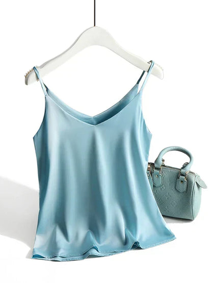 Chic Satin Cami Top for Night Out