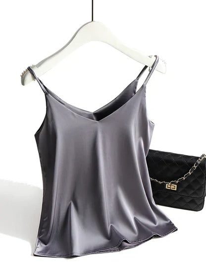 Chic Satin Cami Top for Night Out