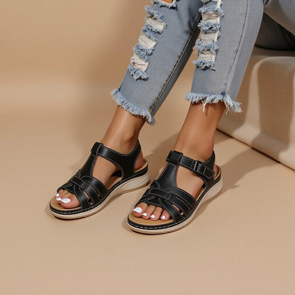 Interwoven Strap Women's Summer Sandals for Everyday Wear