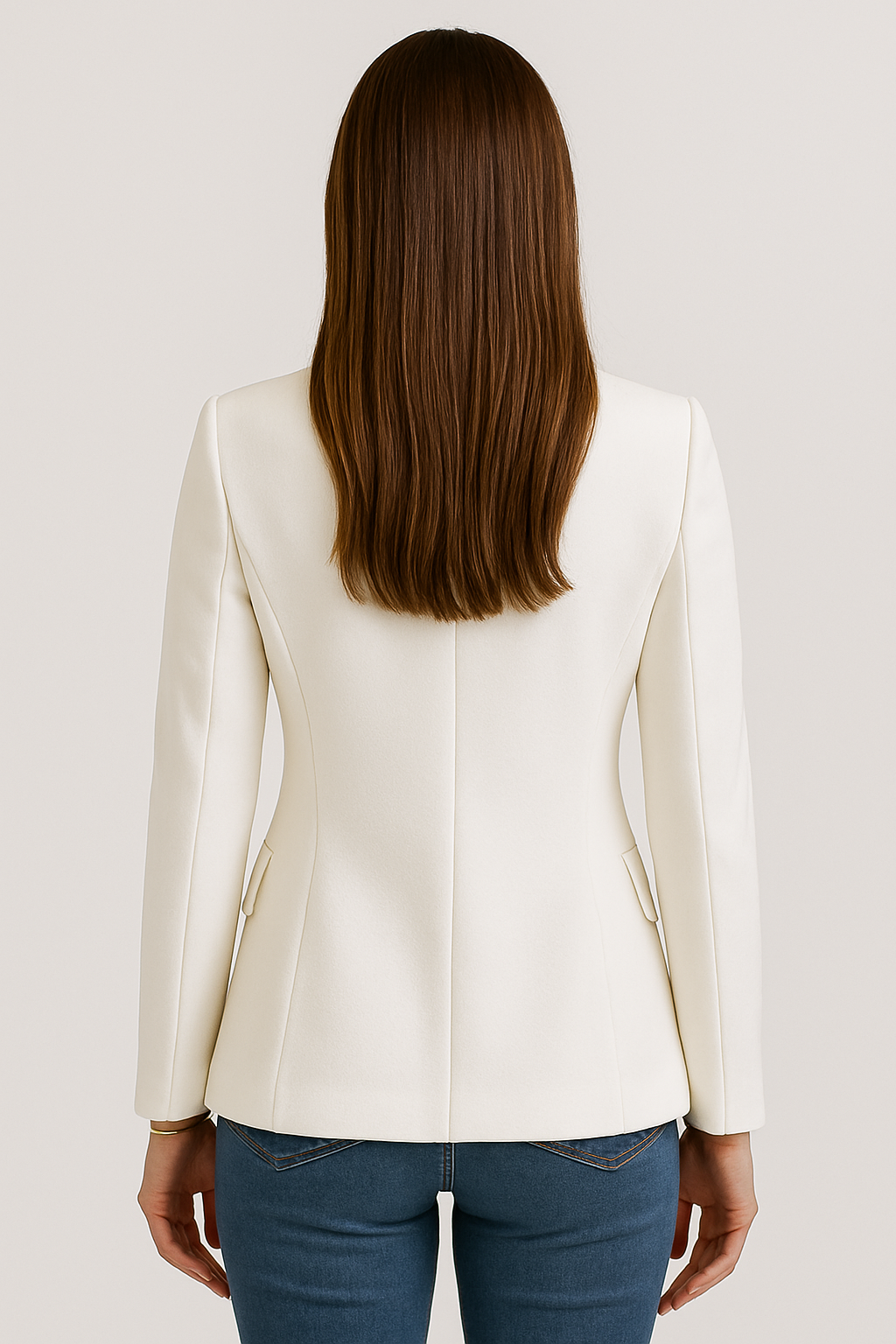 Chic White Blazer for Women - Stylish Slim Fit