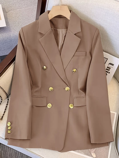 Women's Double-Breasted Blazer for All-Season Events